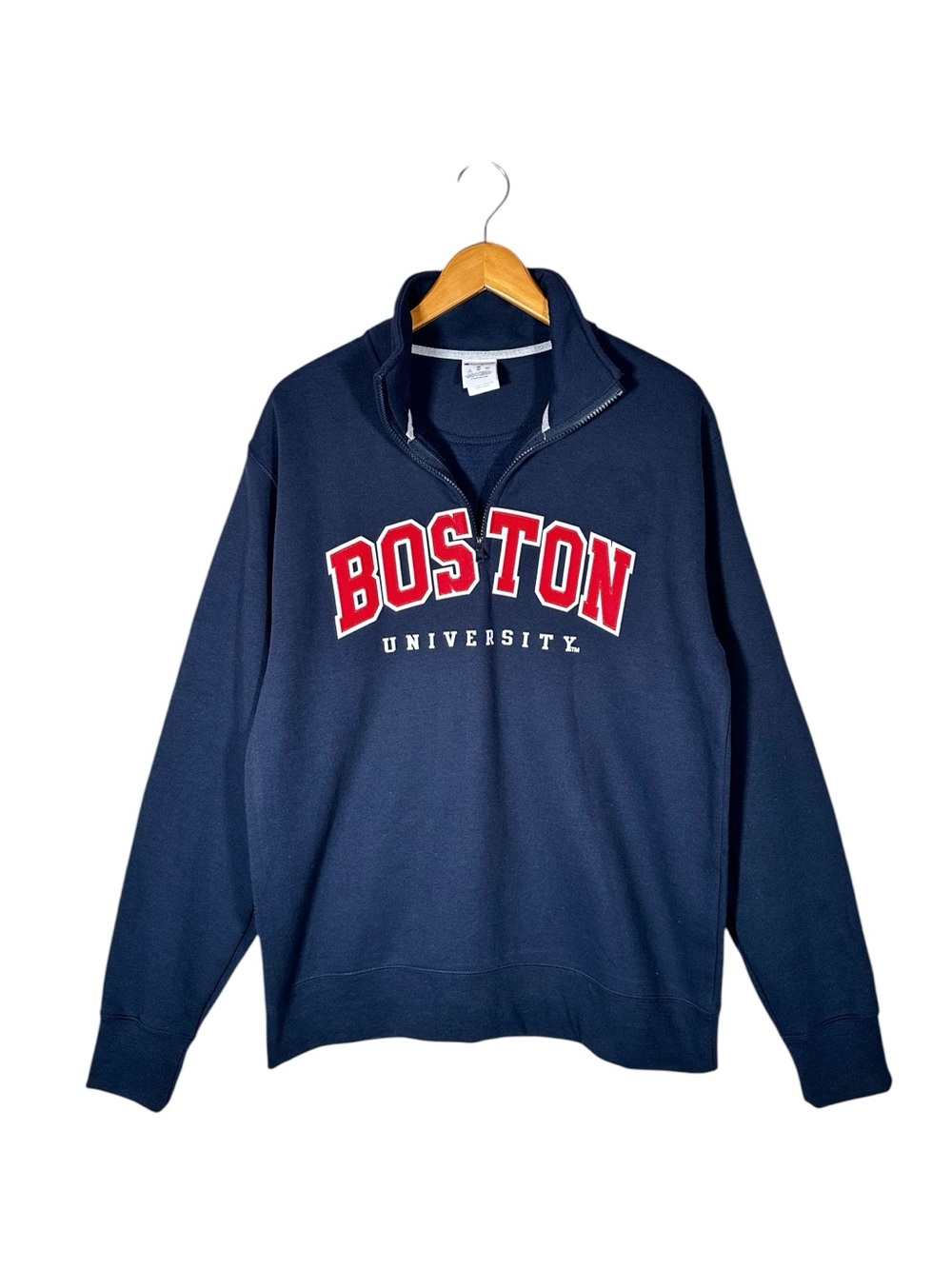 BOSTON UNIVERSITY x CHAMPION Terriers Cal-Poly Embroidered 1/4 Zip Pullover